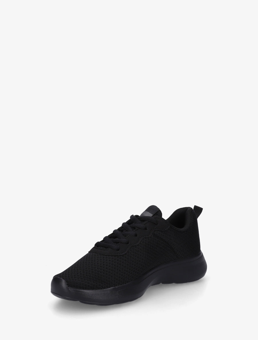 Zapatillas lisas de malla - Negro