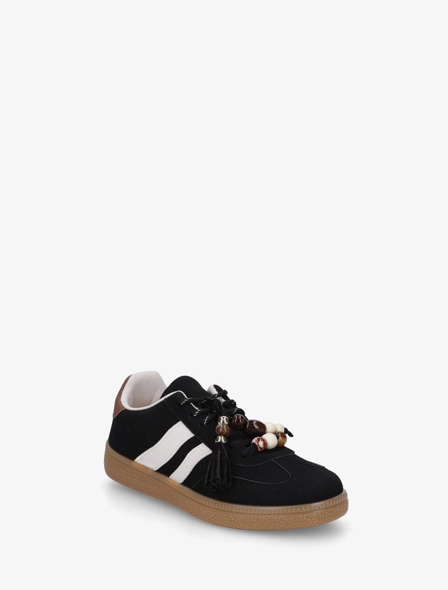 Zapatillas deportivas con cuentas - Negro