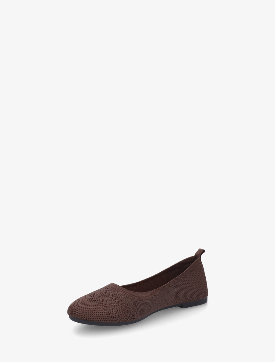 Bailarinas básicas de tela - Marrón