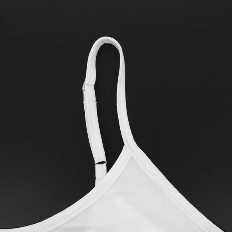 Vestido Mini Sexy Blanco sin Mangas