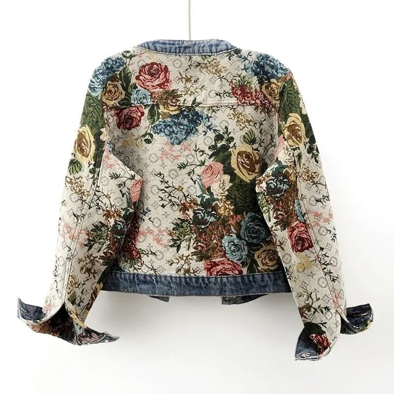 Chaqueta Mujer Manga Larga LV floral